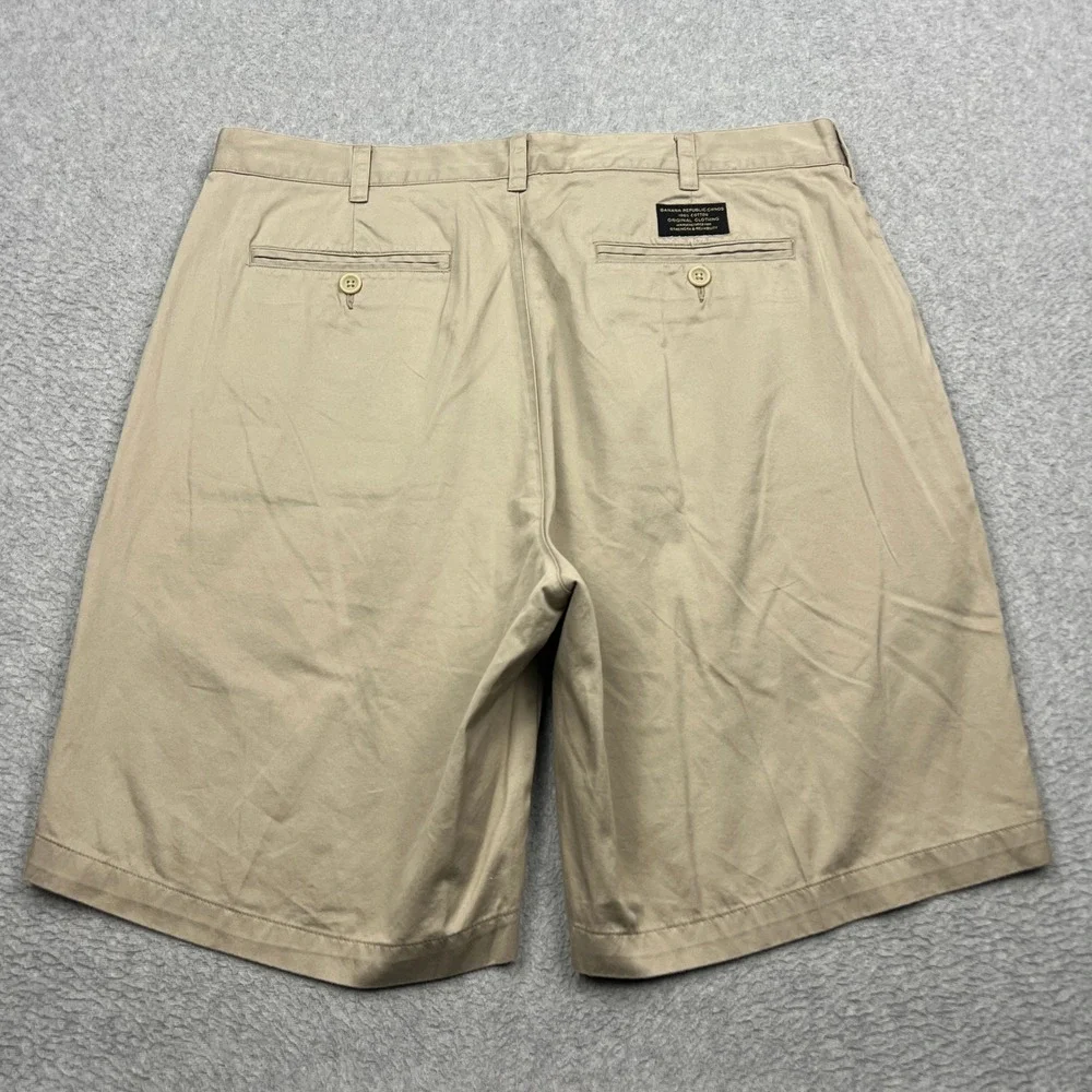 NEW Banana Republic Chino Shorts Men's 38 Khaki Twill 9